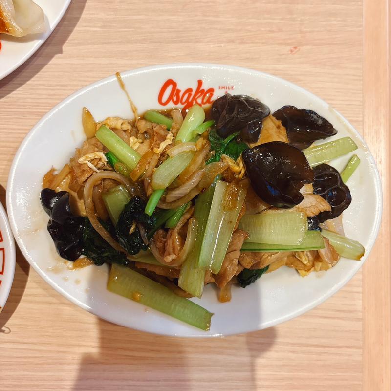 (小)豚肉と木耳の玉子炒め(大阪王将 品川シーサイドフォレスト店)