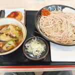 肉茄子せいろ1.5盛り(ゆで太郎 もつ次郎 トライアル小山店)