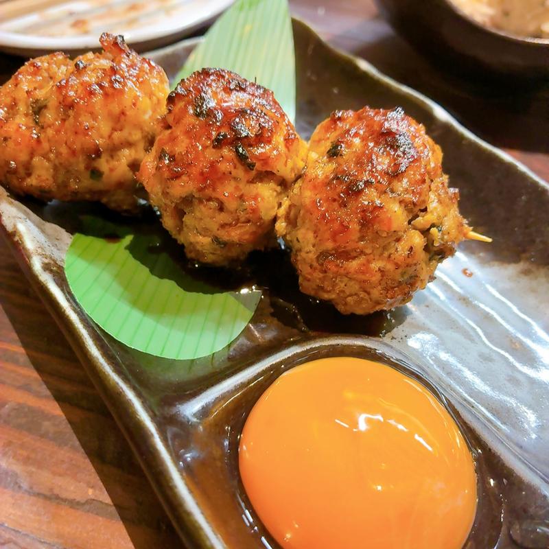 月見つくね(炭火焼き鳥 すみすみ 本店)