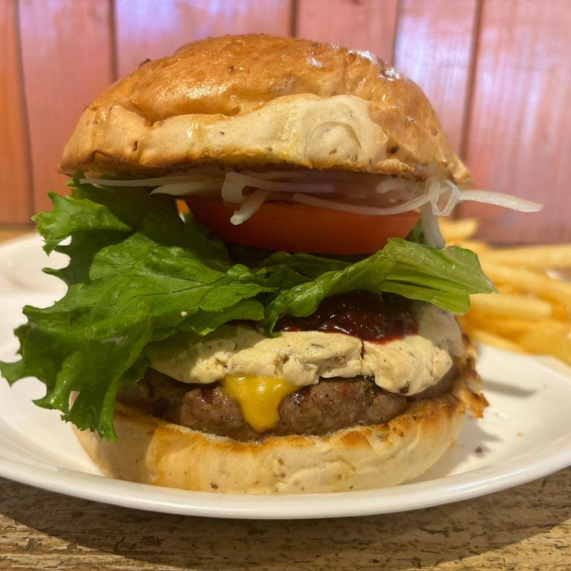 クリームチーズバーガー(SON HOUSE(サンハウス）【アメリカンスタイルのハンバーガーのお店】)