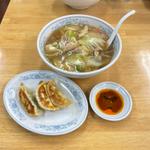 うまにラーメンと焼餃子3個(ぎょうざの満洲 上福岡北口店)