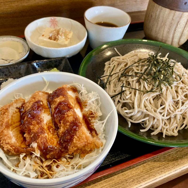 そば定食（ソースかつ丼）(蕎麦処 ゆう )