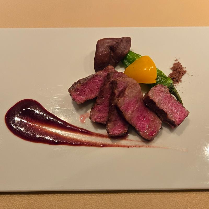 イチボ(100g)の鉄板焼(Vin樹亭)