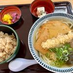かしわめしうどん定食
