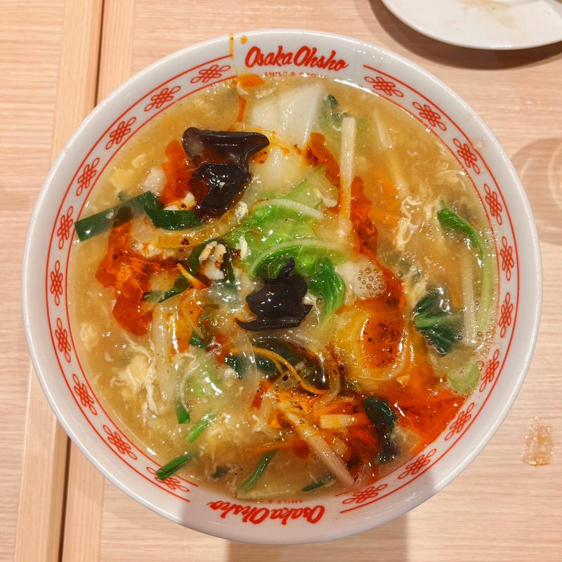 酸辣湯麺(大阪王将 品川シーサイドフォレスト店)