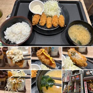 カキフライ定食(松のや 高円寺店)