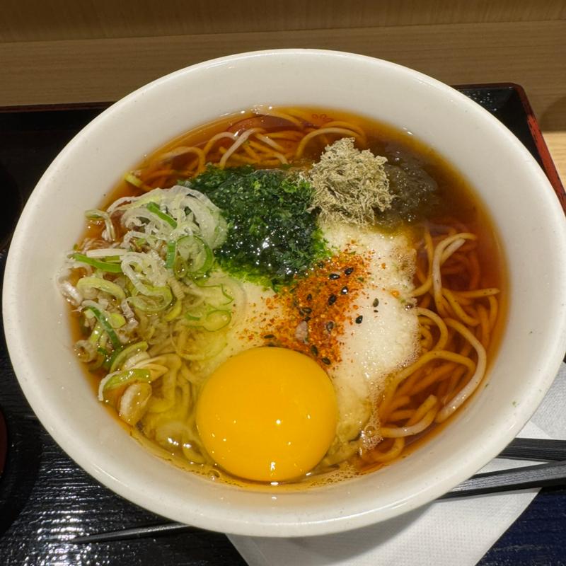 月見とろろそば(いろり庵きらく 南浦和)