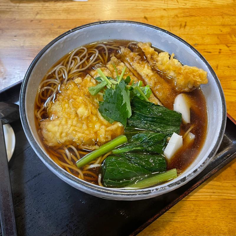 豚天ぷらそぼ(きそば 柏屋 （かしわや）)