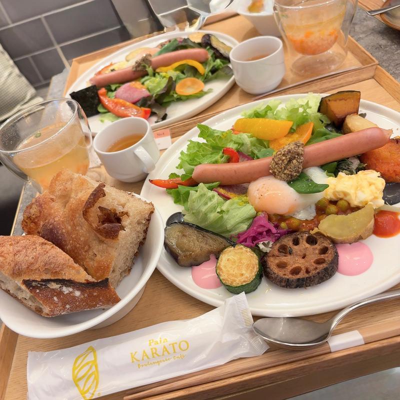 野菜たっぷりモーニングおまかせパン(パンカラト ブーランジェリーカフェ)