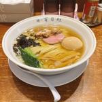 煮干そば 塩(大盛,味玉付)