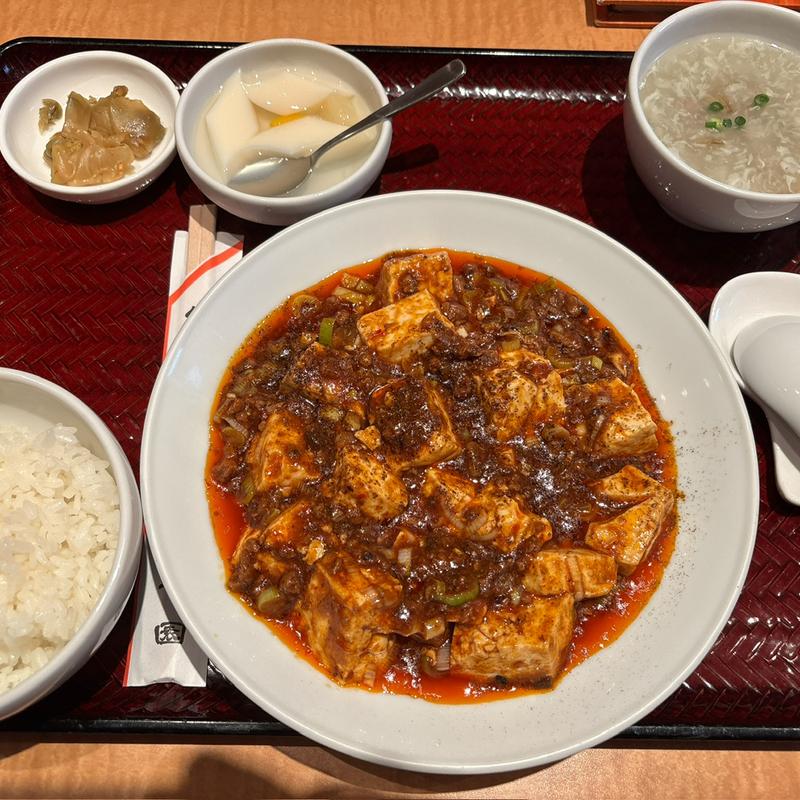 麻婆豆腐セット(中華園 岡山本店 )