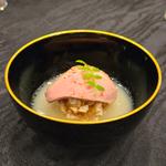 鴨饅頭 西京味噌スープ 御椀仕立て