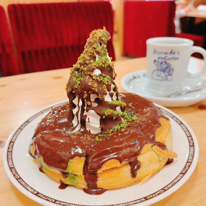 ブラックモンブラン ・宇治抹茶仕立て(コメダ珈琲店 枚方南店)