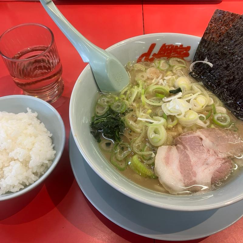 醤油ラーメン半ライス(ラーメン山岡家 日立東金沢店)
