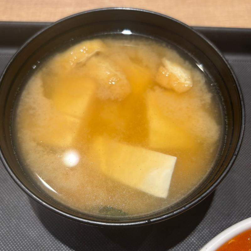 豆腐入りみそ汁変更(松屋 中野坂上店)