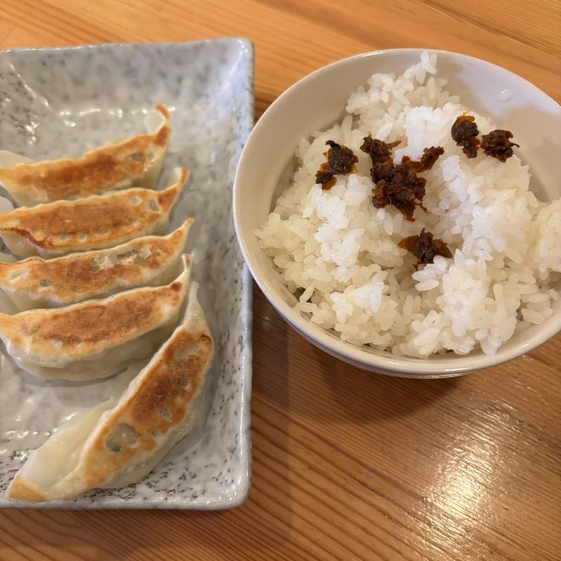 焼き餃子とライス(つけ麺 らーめん 蓮)
