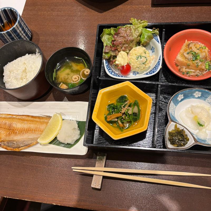 ほっけの塩焼き定食(東レ社員クラブ)