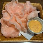 居酒屋のえびせんチリマヨソース付き