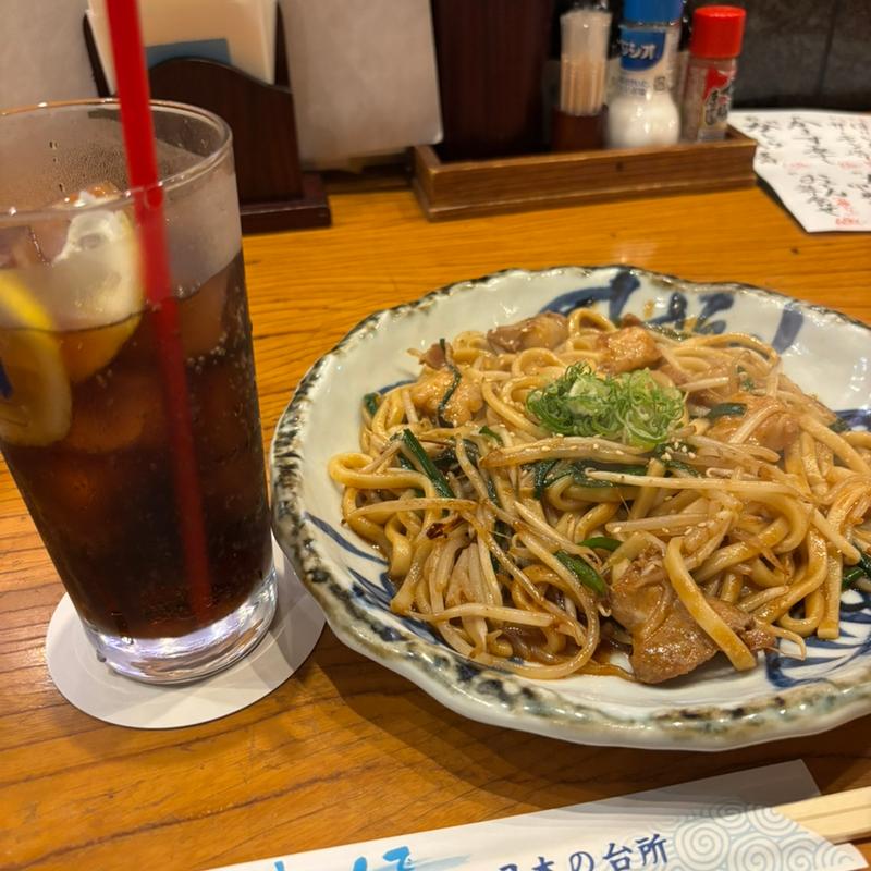 ホルモンうどん(庄や 岡山駅前店)