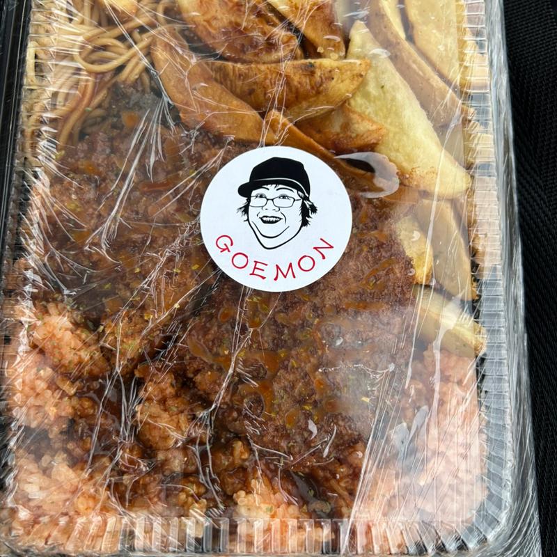 ケチャップライスアンドパスタオンザトンカツからのデミソース(寿司・創作弁当 五右衛門)