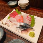 刺身盛り合わせ5種(あて 煮込 肴 市ヶ谷)