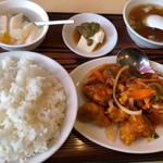 鶏肉の甘酢定食