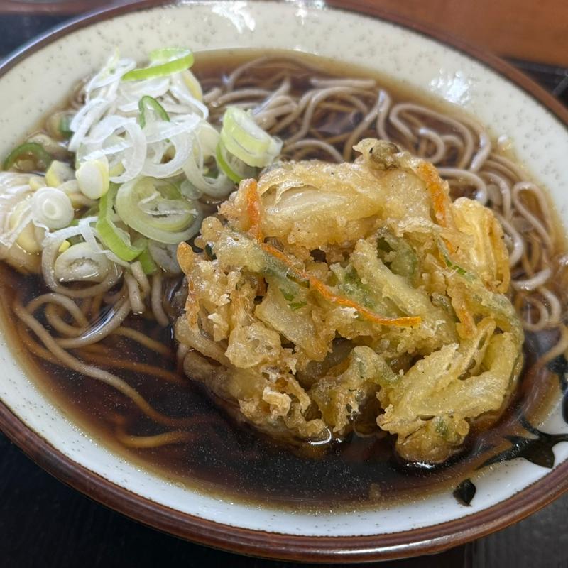 かき揚げそば(そば処　亀島 )