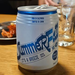 カルフォルニア「スパークリングSAKE SUMMER FALL」(居酒屋 ひでじろう)