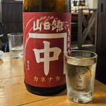 山口「カネナカ 生酛純米 山田錦」(居酒屋 ひでじろう)