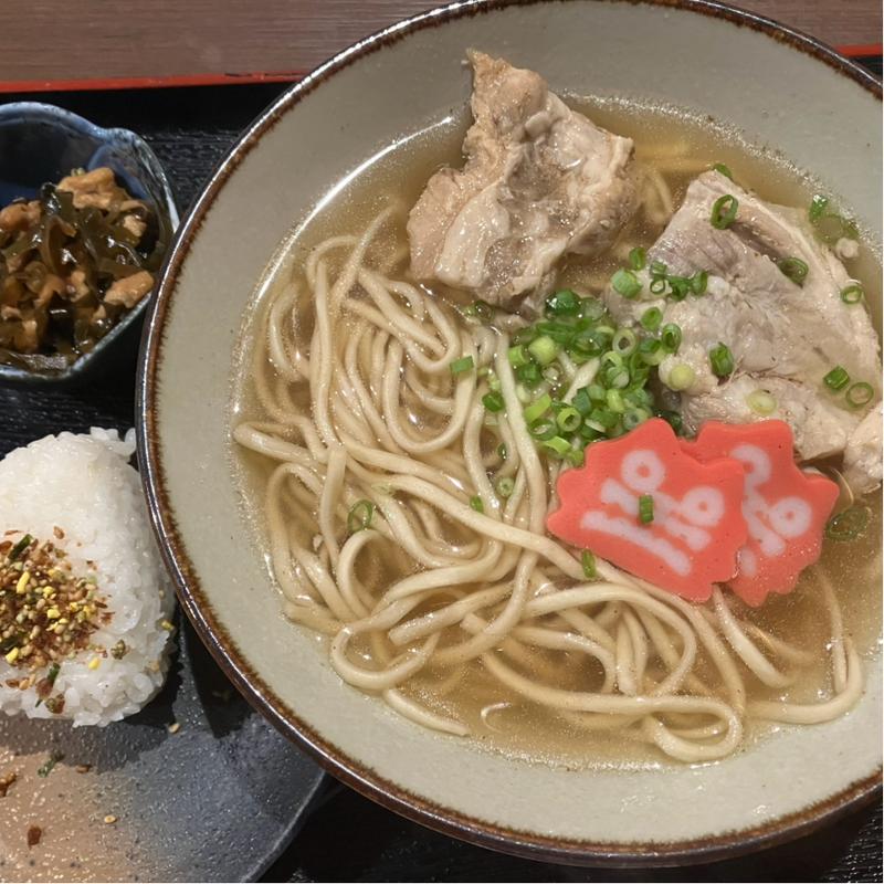ソーキそば定食(沖縄料理専門店 う～みや茅場町駅前店)