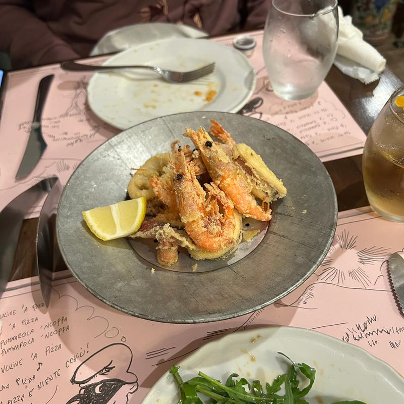 イカと甘海老のフリット(リンシエメ)