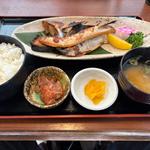 桜鱒の醤油焼定食