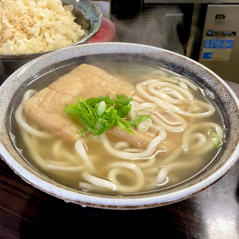 きつねうどん(手ぬきうどん まるなか)