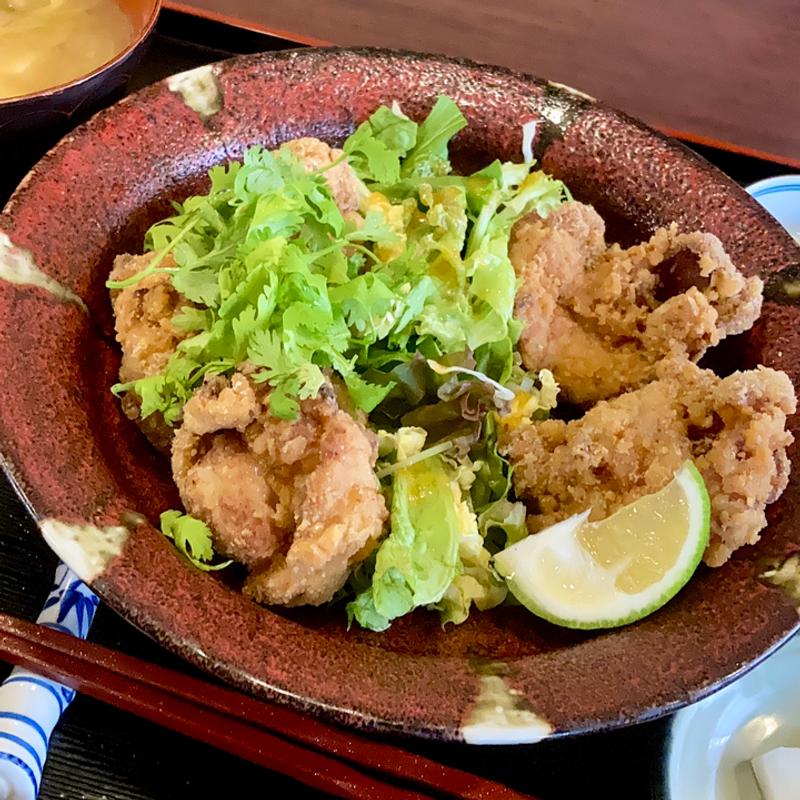 麹鶏唐揚げ定食(谷町 わらかし)