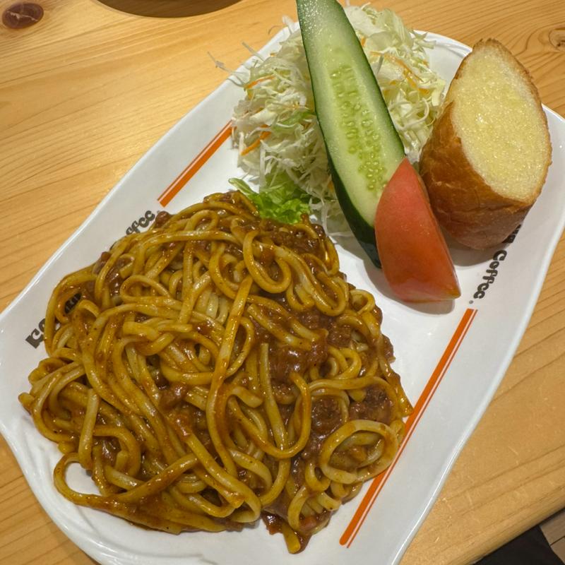 インディアンスパゲッティセット(コメダ珈琲店 新宿文化クイントビル店)
