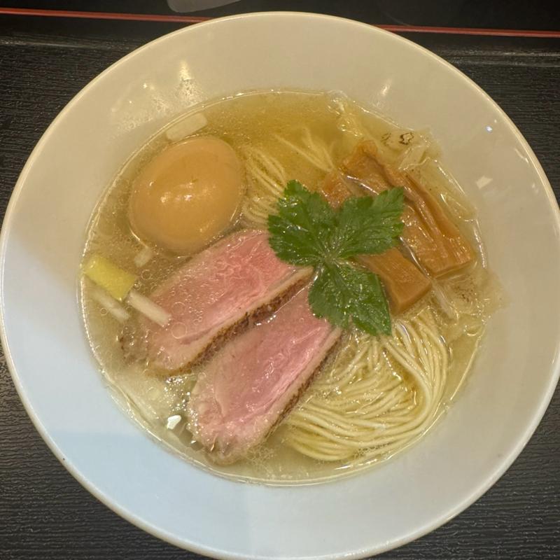 味玉鴨だしラーメン(麺堂にしき 西武新宿店)