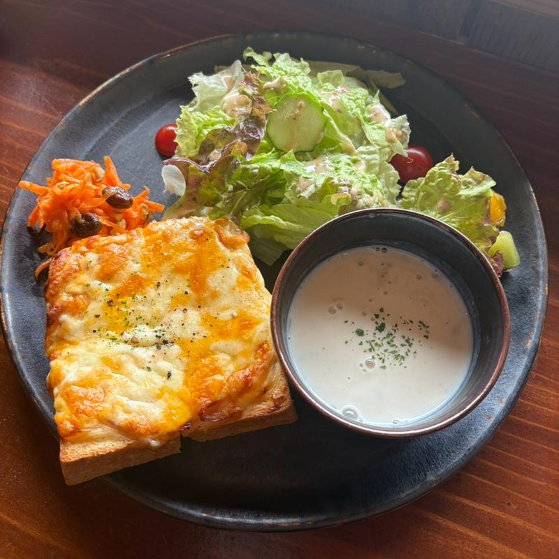 LIMITED PLATE  クロックムッシュandクラムチャウダー(浜辺の茶屋 （hamabe no chaya）)