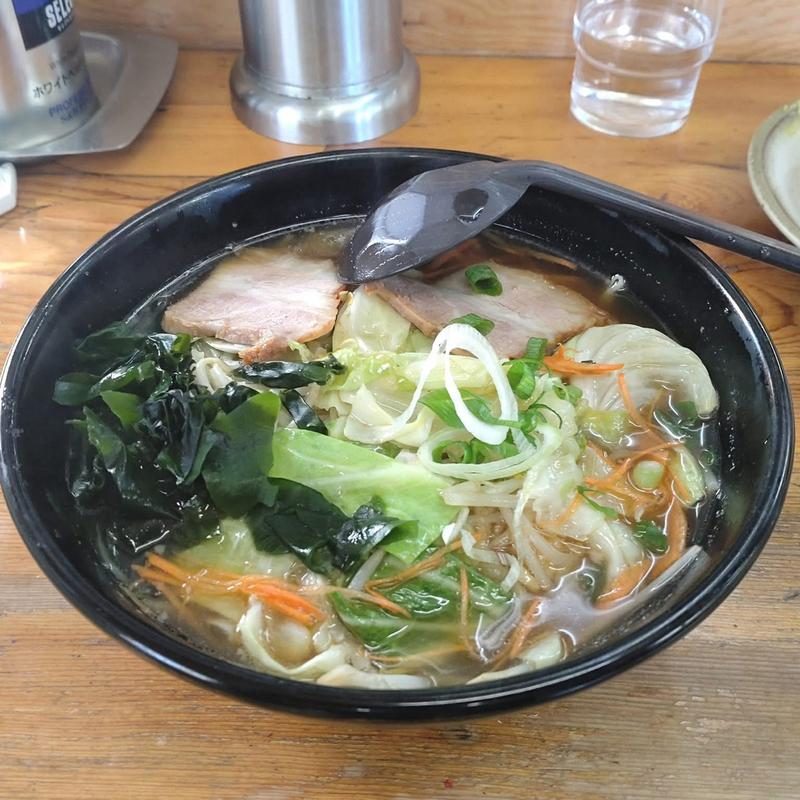 醤油野菜ラーメン(ひらたラーメン)