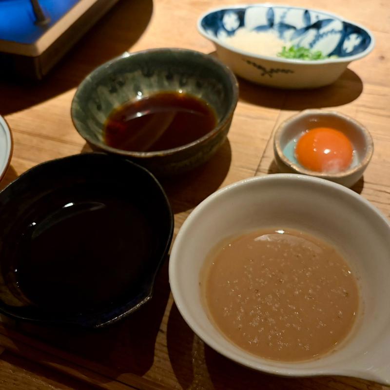 ゴマだれ　自家製黒砂糖ポン酢　自家製すき焼きのたれ(SHIKAKU)