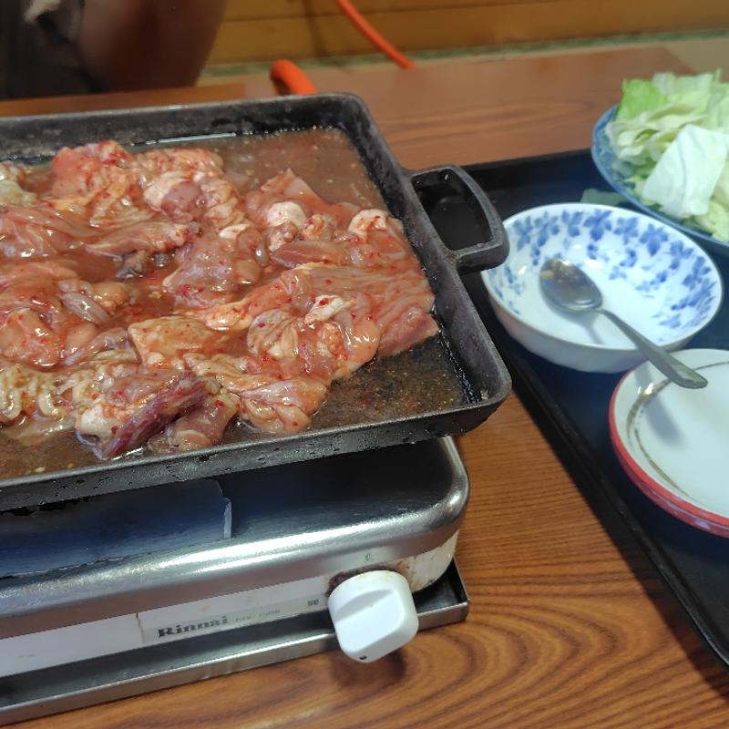 ミックスホルモン定食(ホルモン幸楽 小坂店)