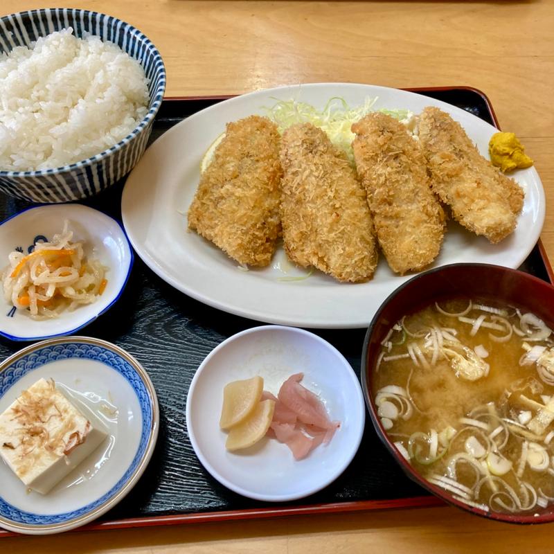 アジフライ定食(あざみや)