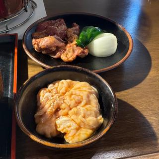 しちりんランチ(豚サガリとホルモン)