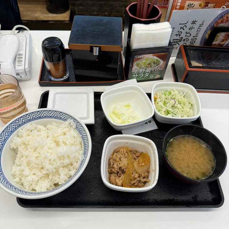 朝牛セット(吉野家 渋谷109前店)