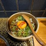 牛ホル玉丼(薩摩和穣麺 燎)