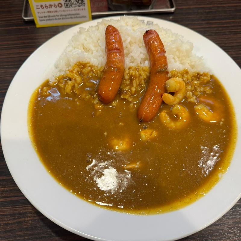 エビ煮こみカレーソーセージ入り(カレーハウスCoCo壱番屋 東新宿駅前店)