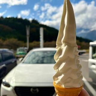 すずらん牛乳ソフト(食事処 見駒亭（道の駅 田切の里）)