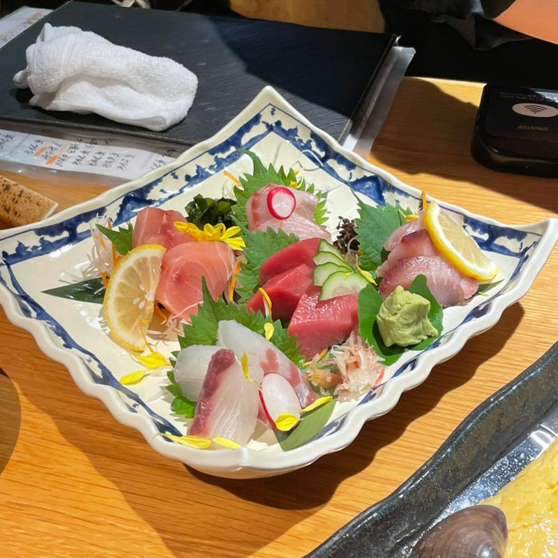 刺身5種盛り(三喰撰酒 三重人 KITTE 名古屋店)