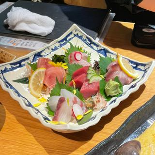 刺身5種盛り(三喰撰酒 三重人 KITTE 名古屋店)