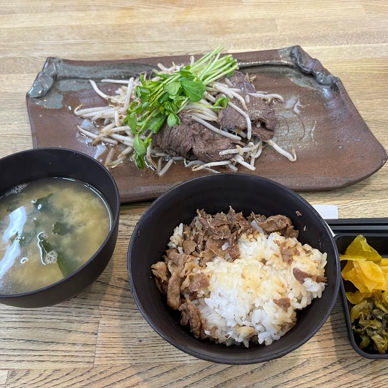 牛サガリ定食(青空食堂 那珂川店)