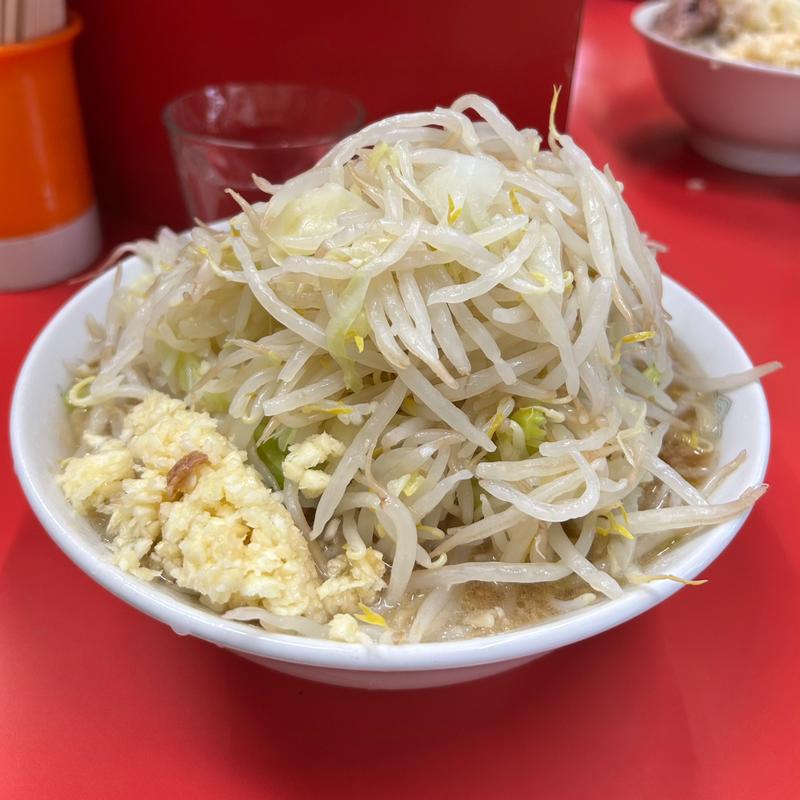 小ぶたラーメン(ヤサイ、にんにく)(ラーメン二郎 三田本店 （らーめんじろう）)